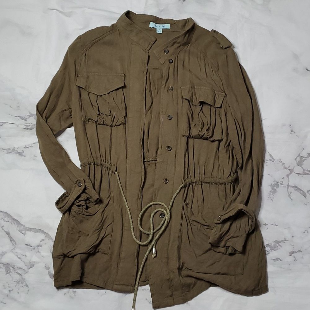 She+Sky Green Utility Jacket